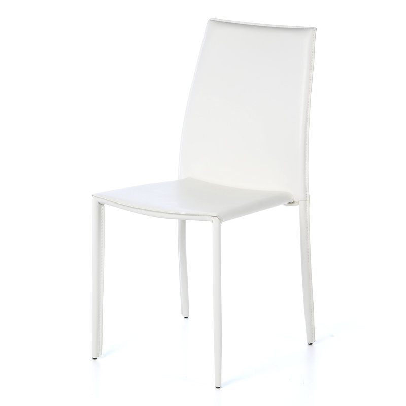 Jason Faux Leather Side Chair, 2, White