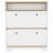 Shoe Rack Dublin, One Open Shelf, Two Extendable Cabinets