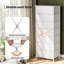 Commode 7 tiroirs, blanc / nature-583734644