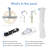 150ft Heavy-Duty Nylon Clothesline with 2 Smooth Pulleys, Indoor & Outdoor Laundry Drying Solution for Home, Balcony, Patio & Yard, Space-Saving Organizer