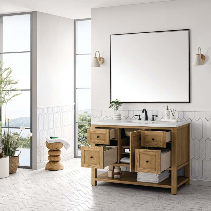 Breckenridge 48'' W Single Vanity, Lime Delight, Light Natural Oak, 8" Widespread