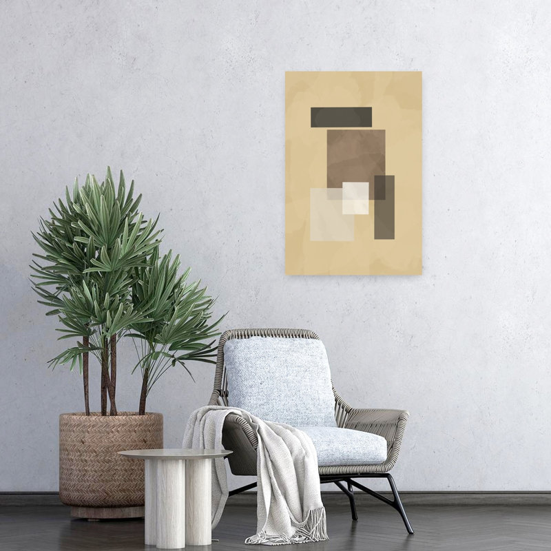 Geometry Art Earth Colors No 2 by Sannel Larson - Wrapped Canvas Print, 60.96 cm H x 40.64 cm W