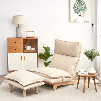Foldable Reclining Leisure Chair With Adjustable Angles For Ultimate Comfort And Versatility In Any Room by Ebern Designs