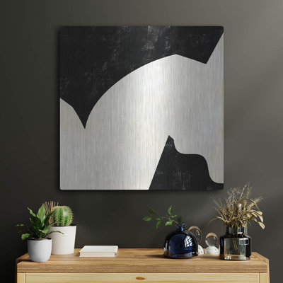  «L'espace entre 6» par Laura Gibson, art mural en métal, 24 po x 24 po