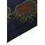 Tapis carré bleu marine Navin