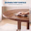 Table de salle à manger extensible avec compartiment de rangement dissimulé intégré, finition facile à nettoyer, meuble de salle à manger peu encombrant, montage facile, brun-226957562
