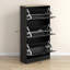 Armoire de rangement étroite à chaussures pour hall d'entrée HOMcom avec 3 tiroirs rabattables et tablettes réglables