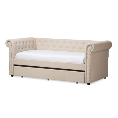 Mynard Upholstered Daybed with Trundle - Twin