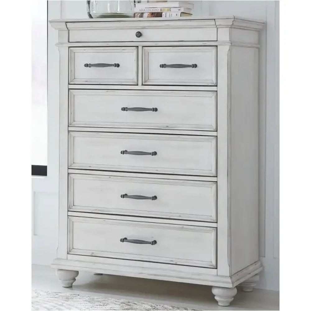 Peaceful Classics Tall Skinny Drawers for Small Spaces - Narrow Dresser  with 5 Drawer Storage Organizer - Amish Furniture Cabinet for Bathrooms