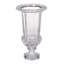 15” Clear Glass Pedestal Vase with Ornate Design, Crystal-Inspired Home Accent for Mantel, Tabletop, or Centerpiece Display-795583807