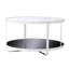 Table basse à pieds croisés avec rangement