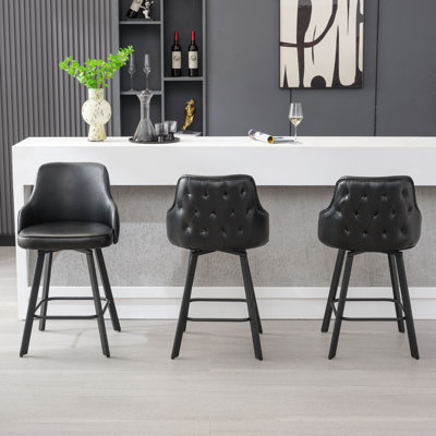 Swivel Counter & Bar Stool with High Backs