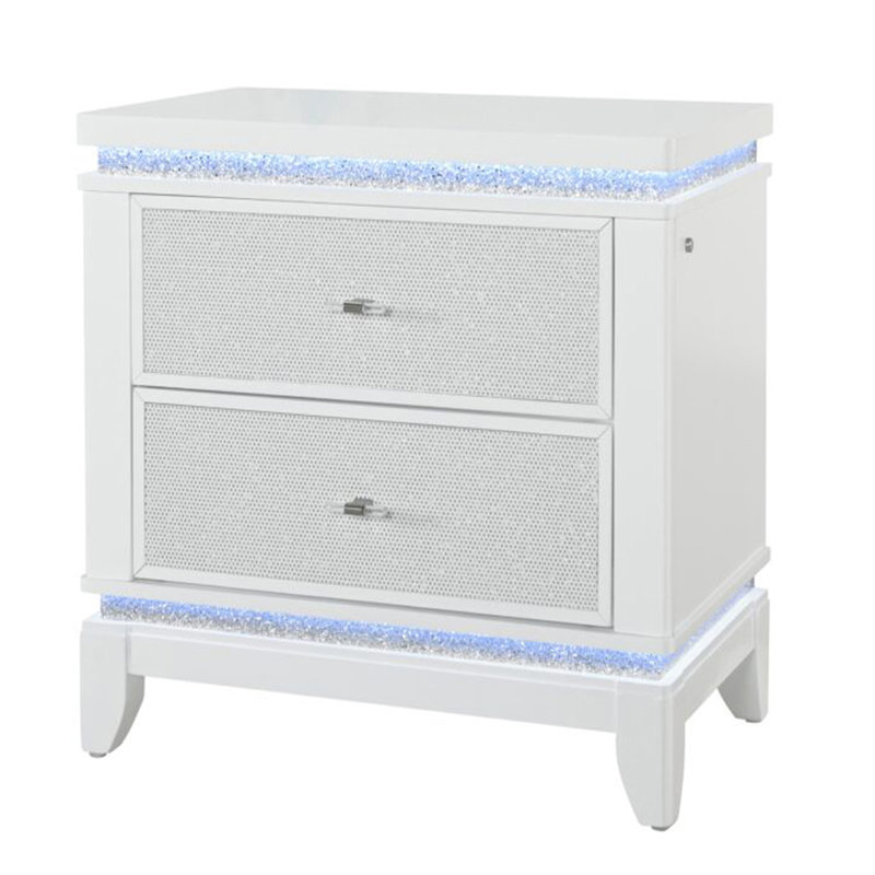 Table de chevet blanche ADALID