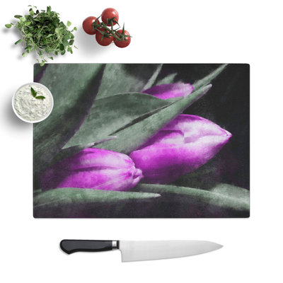 Tulip Flowers Vol.1 Painting Chopping Board