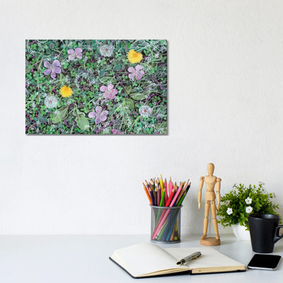 Dandelions And Clover by Jerry Lee Kirk - Wrapped Canvas Gallery-Wrapped Canvas Giclée
