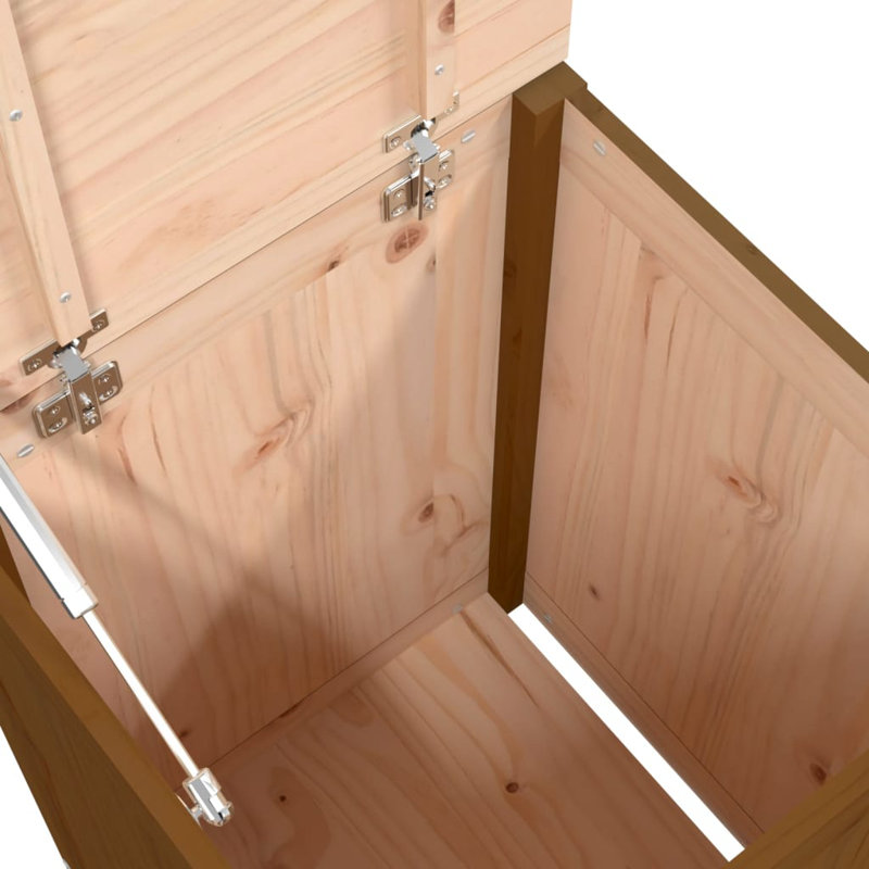 Wood Cabinet Laundry Hamper, Honey Brown