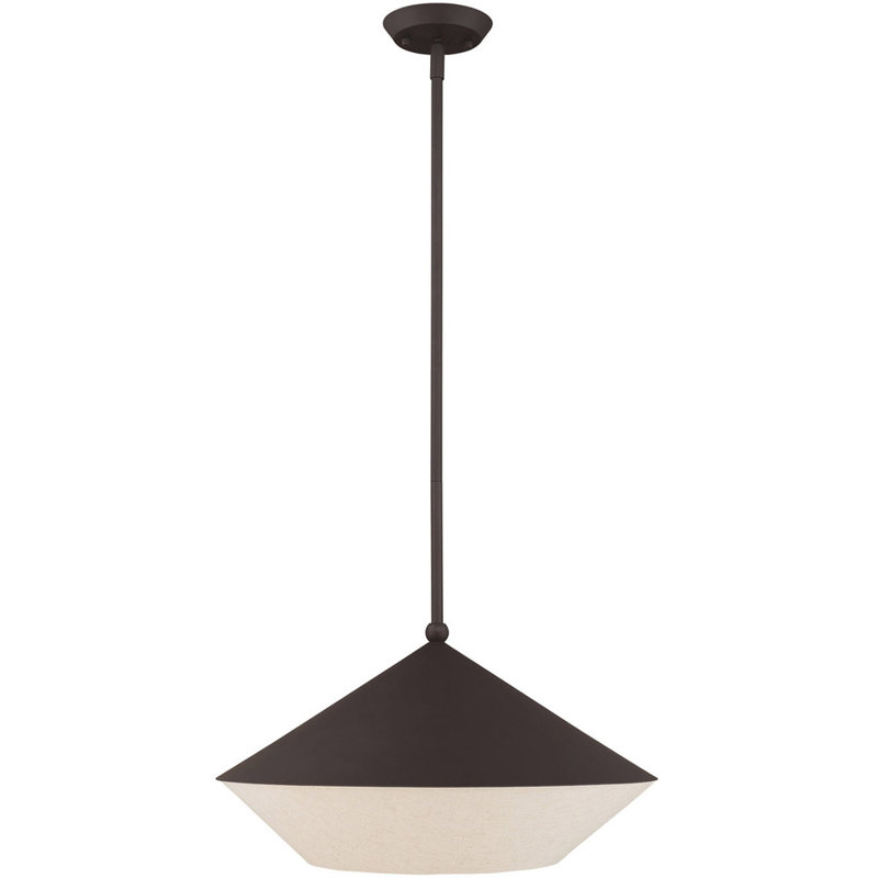 Luminaire suspendu en forme de dôme à 1 lumière Chuse