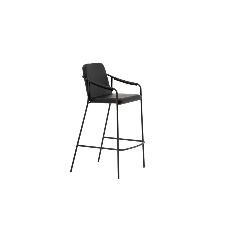 Emmet Upholstered Counter Stool with Metal Frame