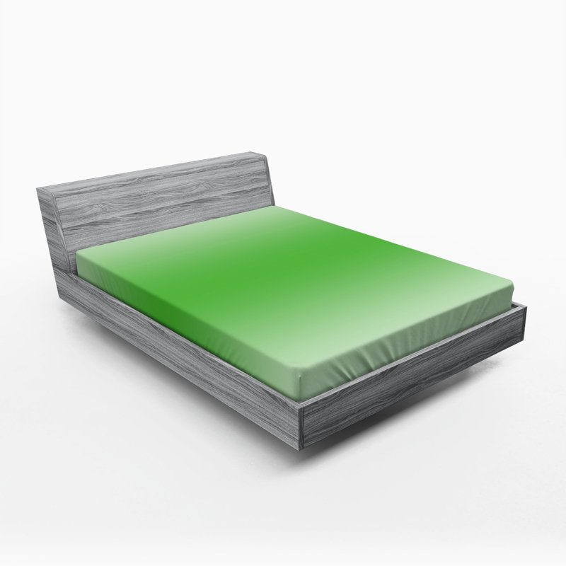 Microfiber Fitted Sheet, Full Fitted Sheet, Green Ombre