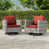 Rust Red Gray Cushion/Gray Frame is out of stock