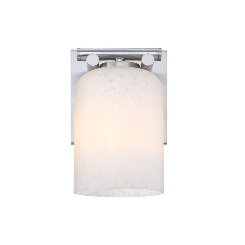 Applique murale d'intérieur 1 lumière pour salle de bain Rangel 6 po Rangel, Nickel brossé