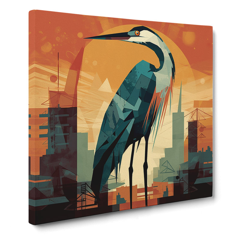 Heron Constructivism - Wrapped Canvas, 50cm H x 50cm W x 3cm D