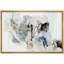 "Pastel grunge or noir sarcelle peinture coup de paysage abstrait formes d'art moderne" sur-98179551-98179555