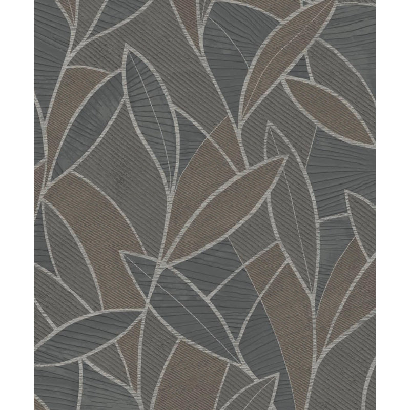 Double rouleau floral Yury, Graphite