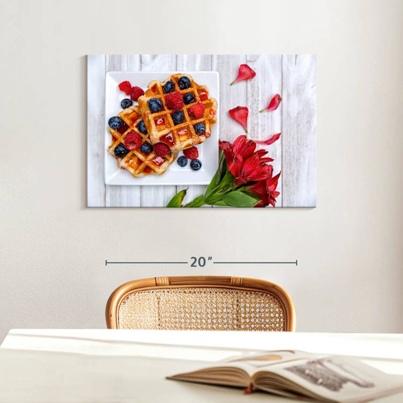 Yarlin Berry Waffles, 16" H x 24" W