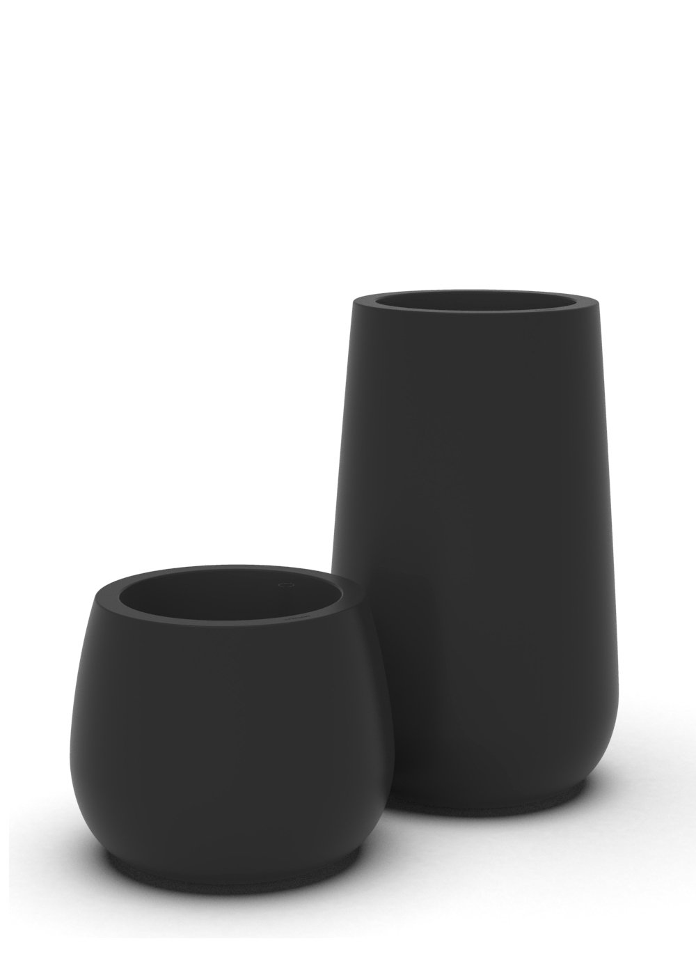 Kisha Pot Planter, Black