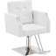 Fauteuil de coiffeuse à pompe hydraulique pour coiffeur, coiffeuse avec garniture cloutée-1401235759