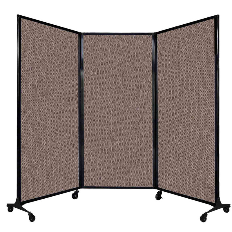 Cloison portable QuickWall, Latte, 70"H x 100"L
