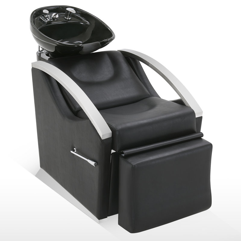 Backwash Shampoo Chair with Ceramic Bowl Sink