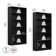 Doyno Tall 5 Shelf Bookcase - Set of 2, Storage and Display Bookshelves for Home Office and Living Room