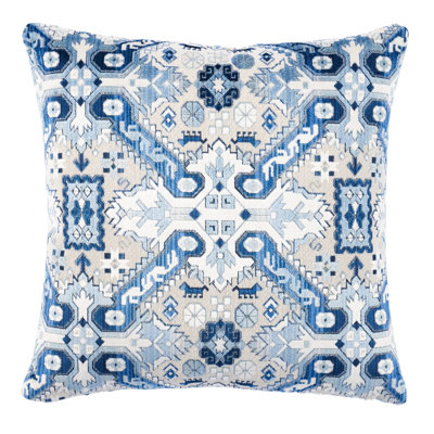 Coussin en velours Tiraz