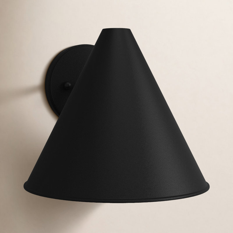 Dedmon Wall Light, Black, No