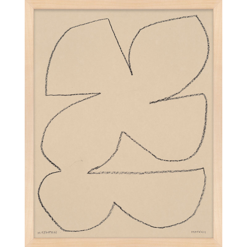 Outlines 4 Print by Michael Kempen, Brown , 50" H x 40" W x 1.25" D