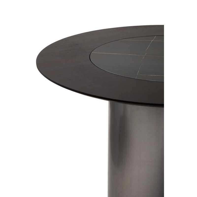Round Metal Base Dining Table