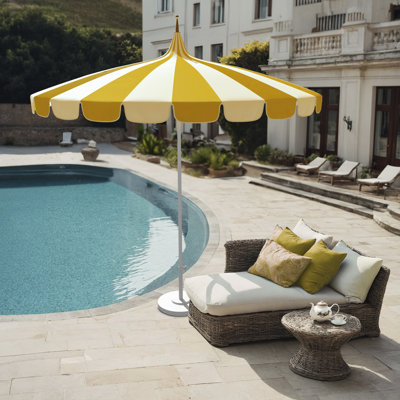 Parasol de marché rayé Tayeko