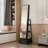 Full Length Mirror with Lockable Storage Cabinet, Interior Lighted Design and Storage Drawers