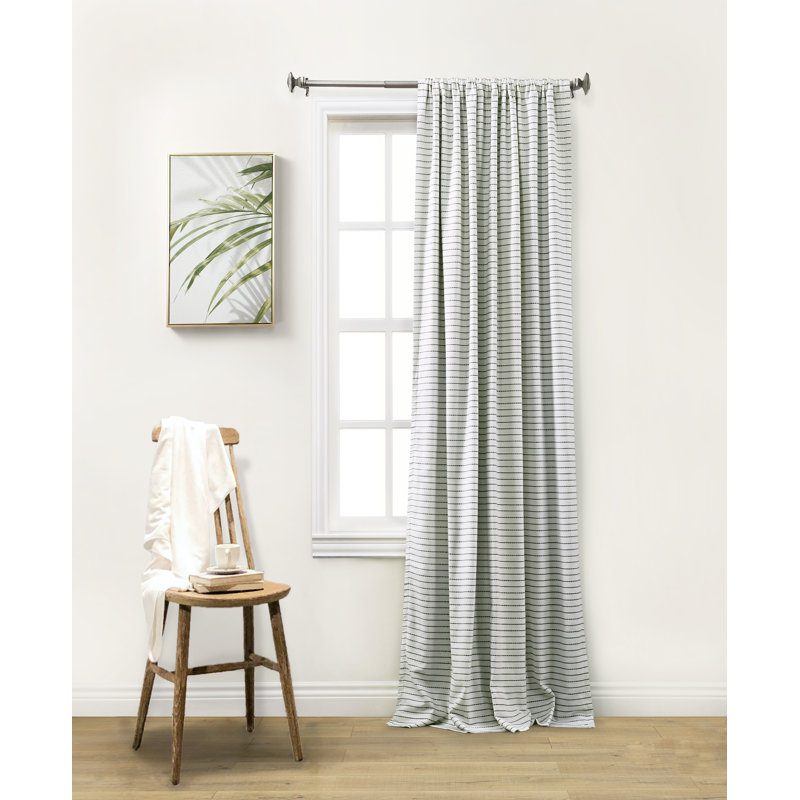 Panneau de rideau simple obscurcissant avec passe-tringle Dhriya, Vert, L 52 po x L 84 po