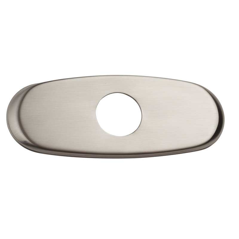 8" Kitchen Sink Faucet Deck Plate, Brushed Nickel