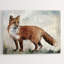 Fox In Woods Painting by Michelle Bennett-25706354-25706355