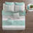 8 Piece Comforter Set Seafoam/Grey Queen