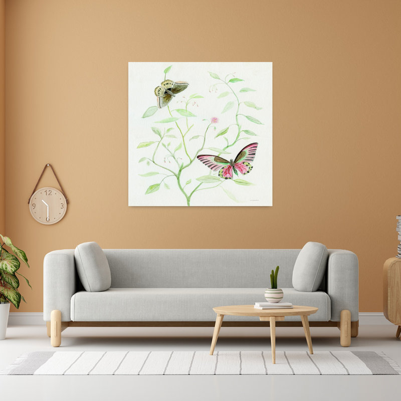 Art contemporain arbre papillon, H 48 po x l 48 po