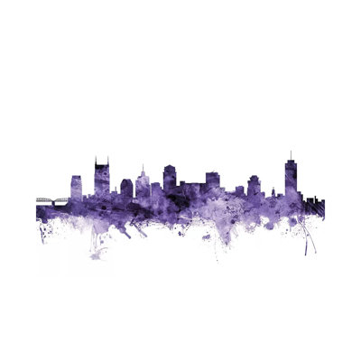Nashville, Tennessee Skyline by Michael Tompsett - Wrapped Canvas Gallery-Wrapped Canvas Giclée