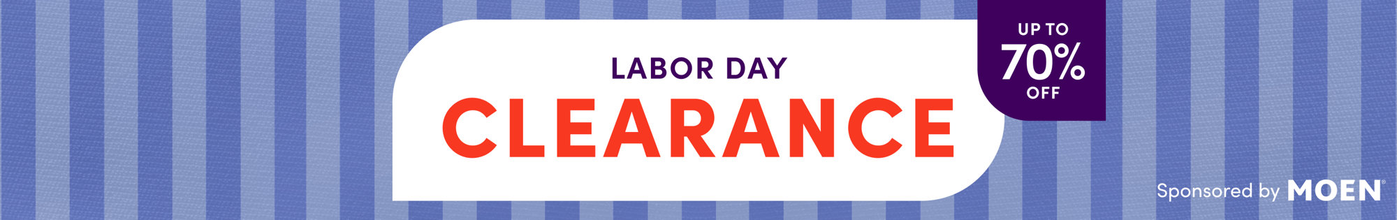 Labor Day Clearance, up to 70% off.