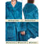Peignoir 100% molletonné en microfibre de polyester de qualité supérieure avec poches et capuche-95191759-95191760
