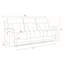Canapé inclinable en tissu Global-113193862