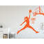 Décalcomanie murale fille basketball, autocollant mural nom personnalisé, cadeaux personnalisés panier art chambre d'enfant, décoration 341DRE-663801072-663949857-663801085